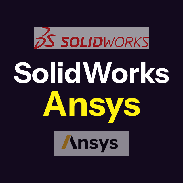 Solid Works + Ansys logo